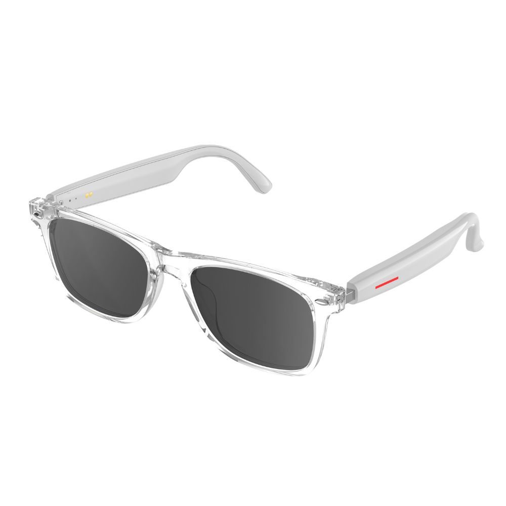E13-C(White frame)-Smart Glasses